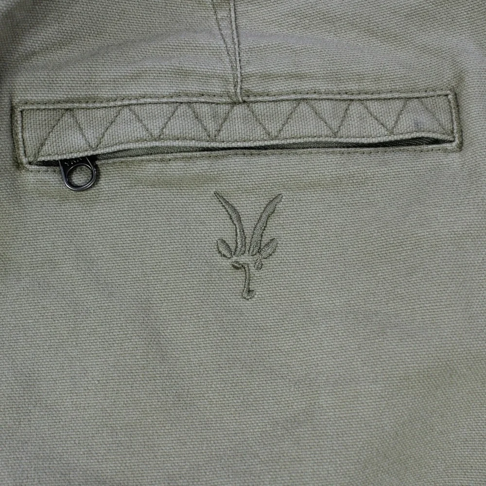 Ibex Vintage High-Waisted Canvas Cotton Shorts for Women, Size 8 - Picture 3 of 6